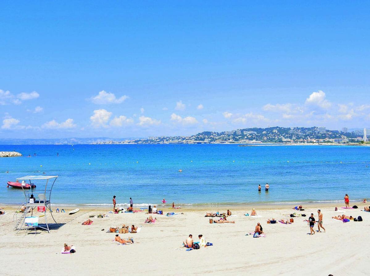 Appartement La Plage De La Pointe Rouge Marseille Bagian luar foto