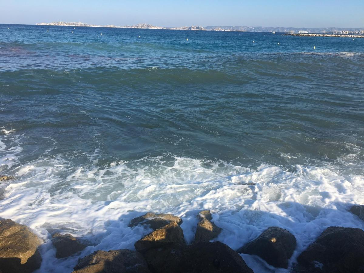Appartement La Plage De La Pointe Rouge Marseille Bagian luar foto
